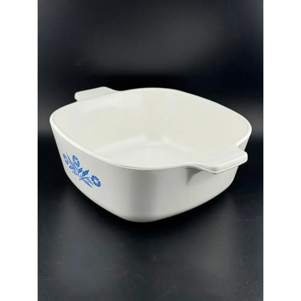 Cornflower Blue by Corning P-1 1/2-B 1.5 Quart Square Casserole No Lid